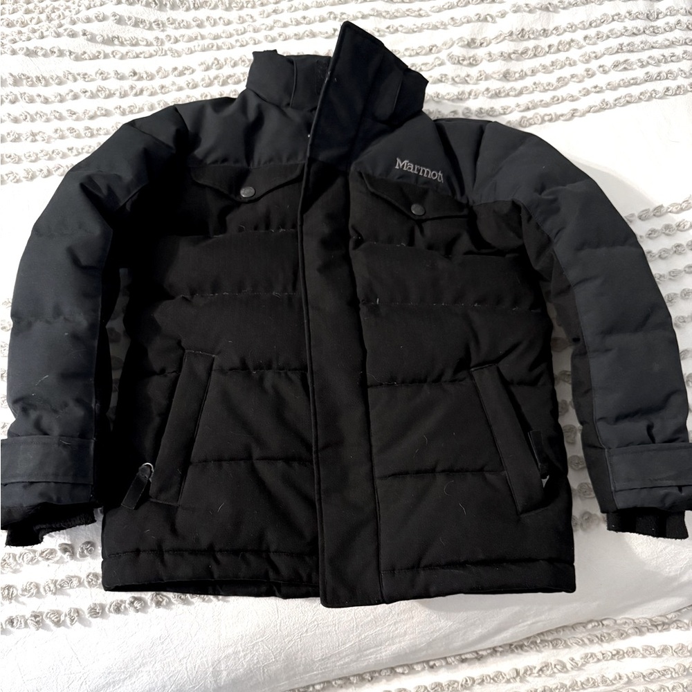 Marmot Down Parka 700 Fill Black Boys Small